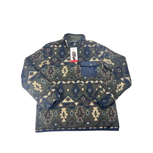 Weatherproof Vintage Fleece Women's Medium Pullover Aztec Pattern Sweatshirt NEW - Picture 3 of 8